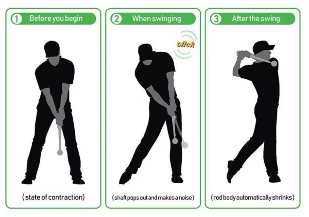 Golf Swing Trainer - Portable Indoor and Outdoor - Adjustable Golf Practice