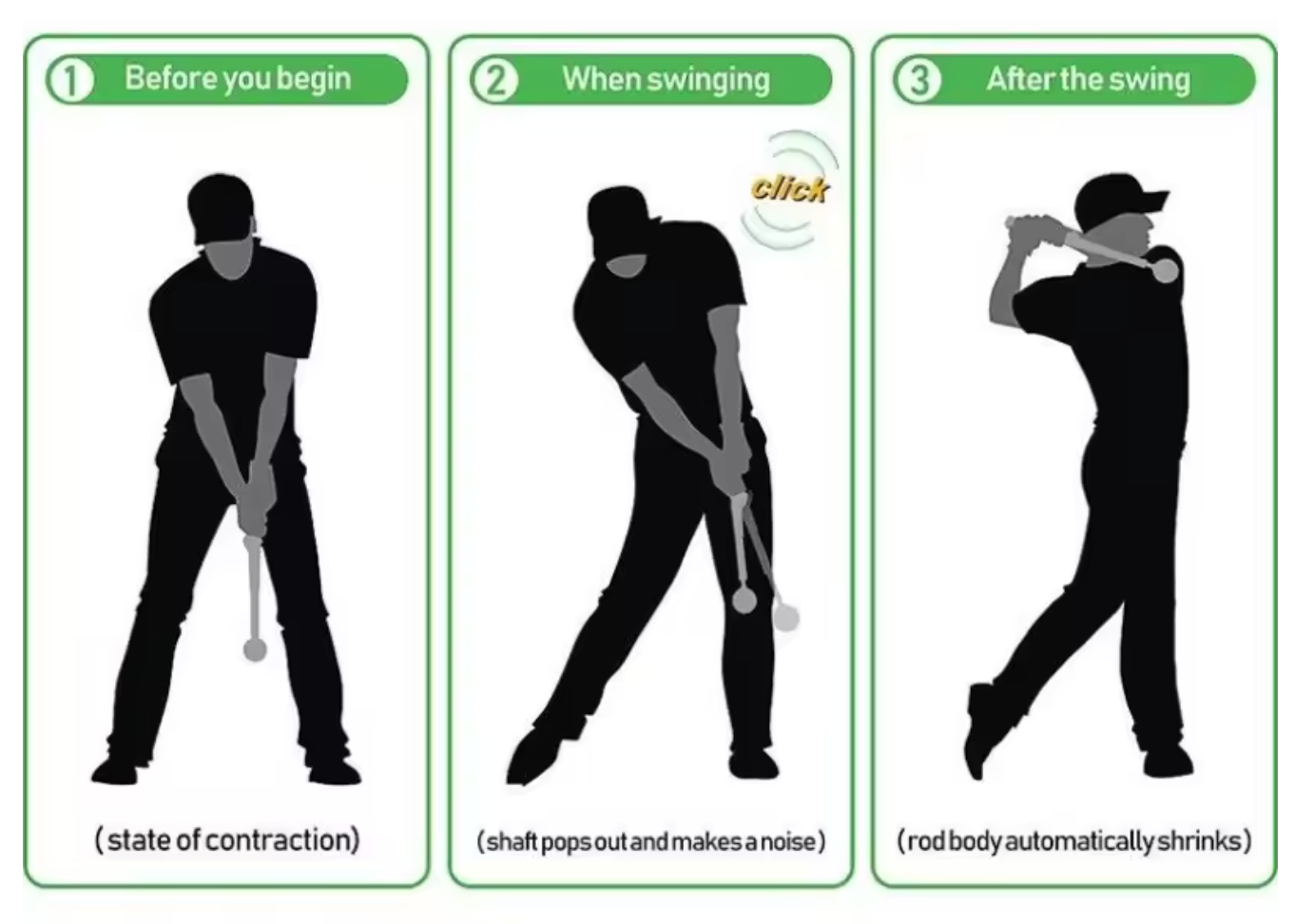 Golf Swing Trainer - Portable Indoor and Outdoor - Adjustable Golf Practice