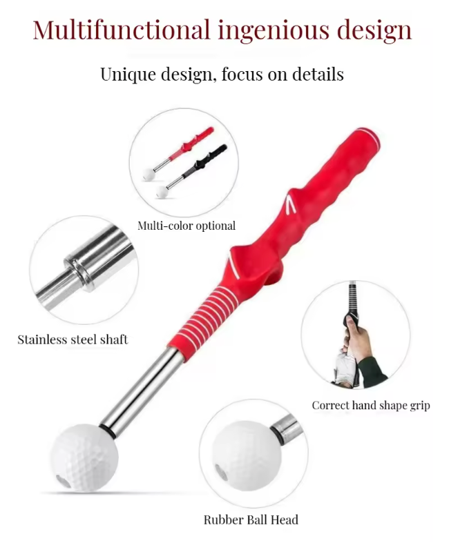 Golf Swing Trainer - Portable Indoor and Outdoor - Adjustable Golf Practice
