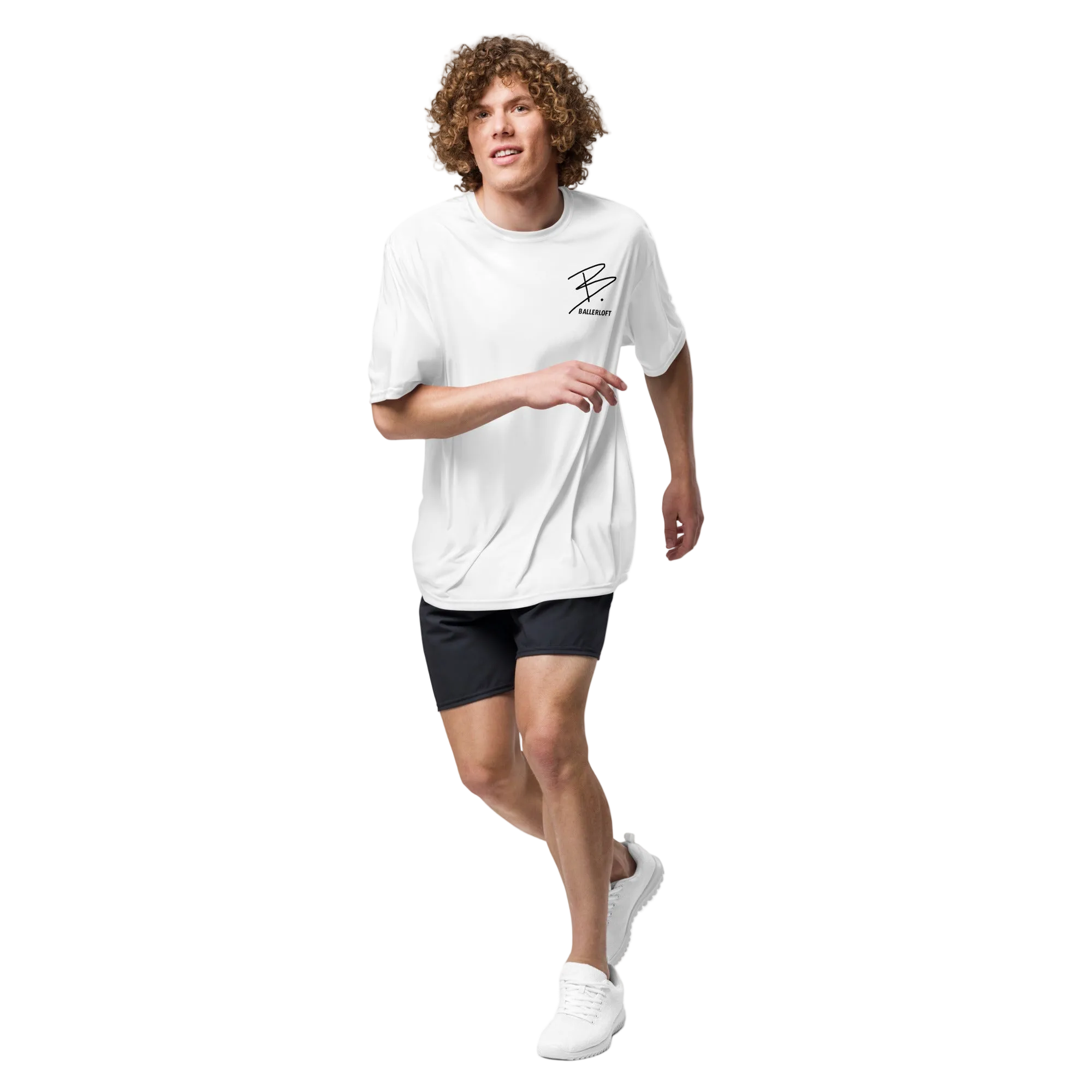 Ballerloft Athletic Performance T-Shirt White